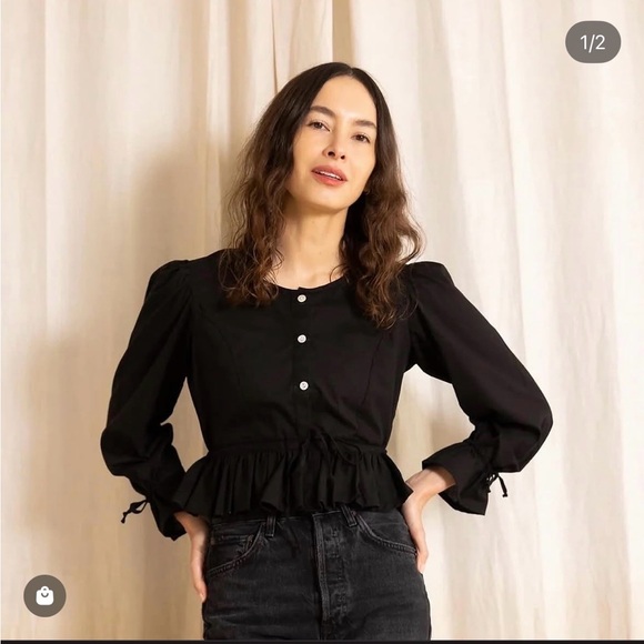 Lekha Tops - Lekha Peplum Blouse sz M